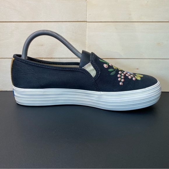 Keds Rifle Paper Co Botanical Triple Decker Women's Size 8.5 Platform Shoes - Picture 3 of 11